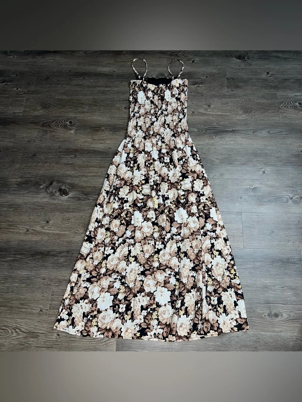 Abercrombie & Fitch Dress S Maxi Whimsigoth Feminine Euro-summer Hipster Floral